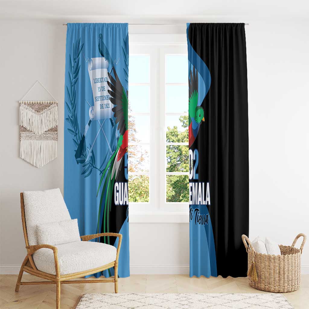Guatemala Independence Day Window Curtain 502 Mi Tierra Resplendent Quetzal - Wonder Print Shop