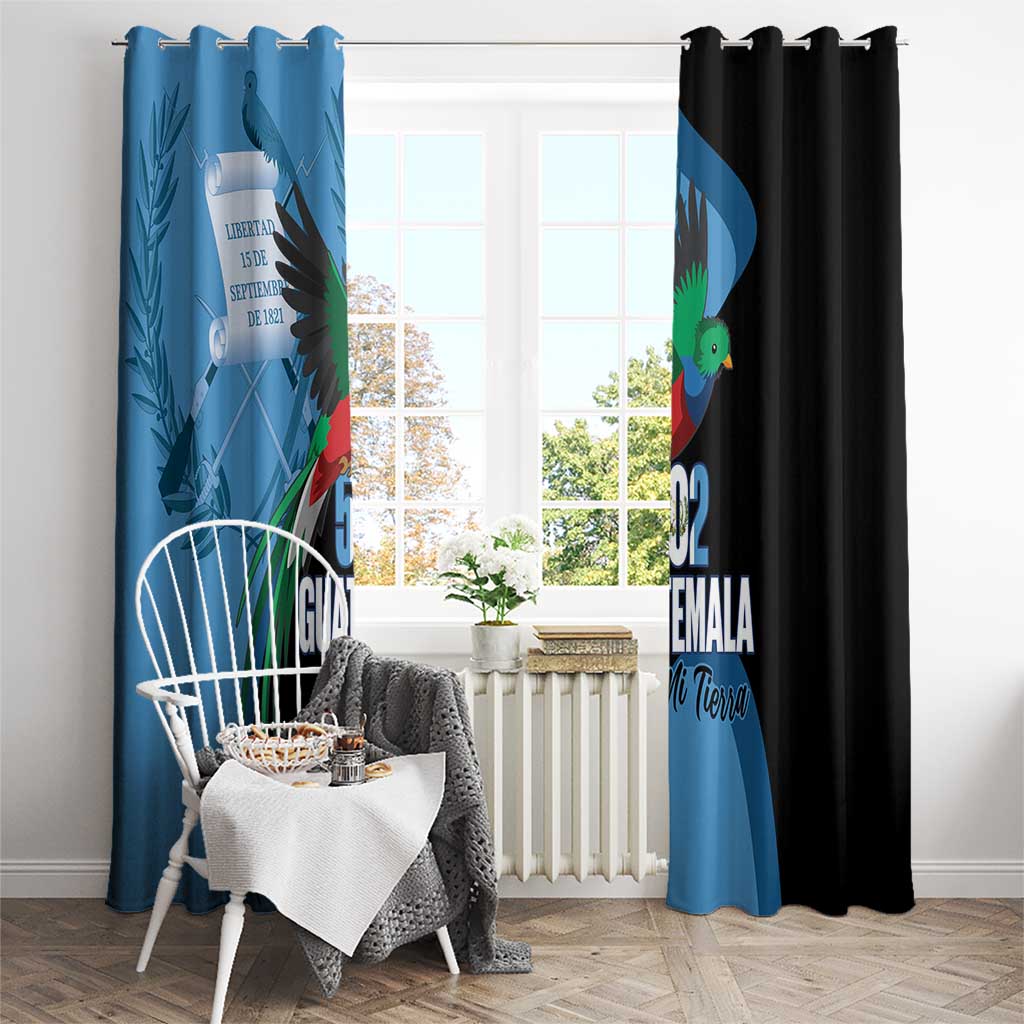 Guatemala Independence Day Window Curtain 502 Mi Tierra Resplendent Quetzal - Wonder Print Shop