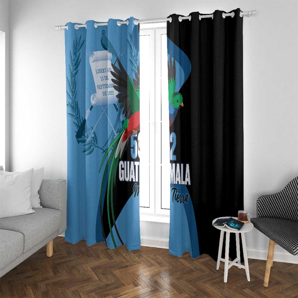 Guatemala Independence Day Window Curtain 502 Mi Tierra Resplendent Quetzal - Wonder Print Shop