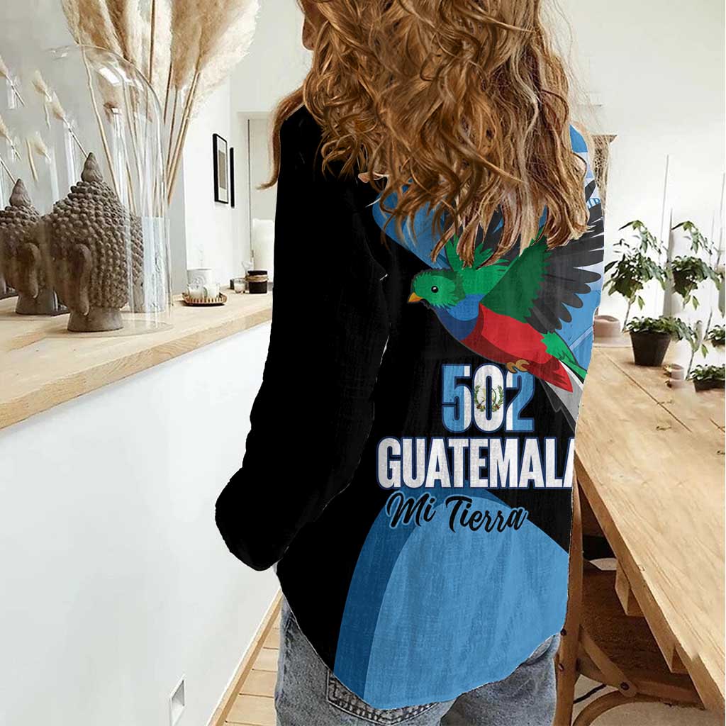 Guatemala Independence Day Women Casual Shirt 502 Mi Tierra Resplendent Quetzal - Wonder Print Shop