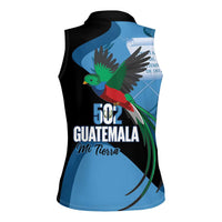 Guatemala Independence Day Women Sleeveless Polo Shirt 502 Mi Tierra Resplendent Quetzal - Wonder Print Shop