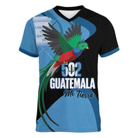 Guatemala Independence Day Women V-Neck T-Shirt 502 Mi Tierra Resplendent Quetzal - Wonder Print Shop