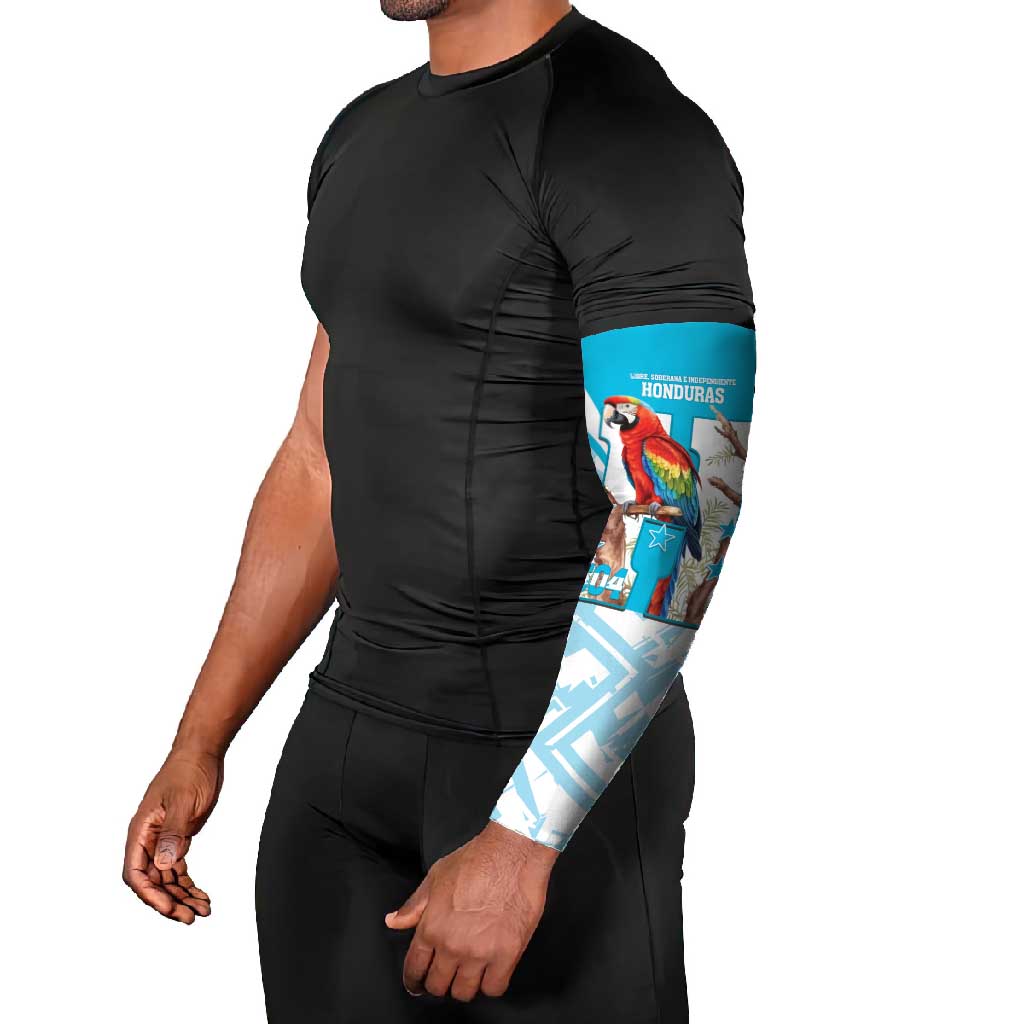 Honduras Independence Day Arm Sleeves 504 Proud Scarlet Macaw - Wonder Print Shop