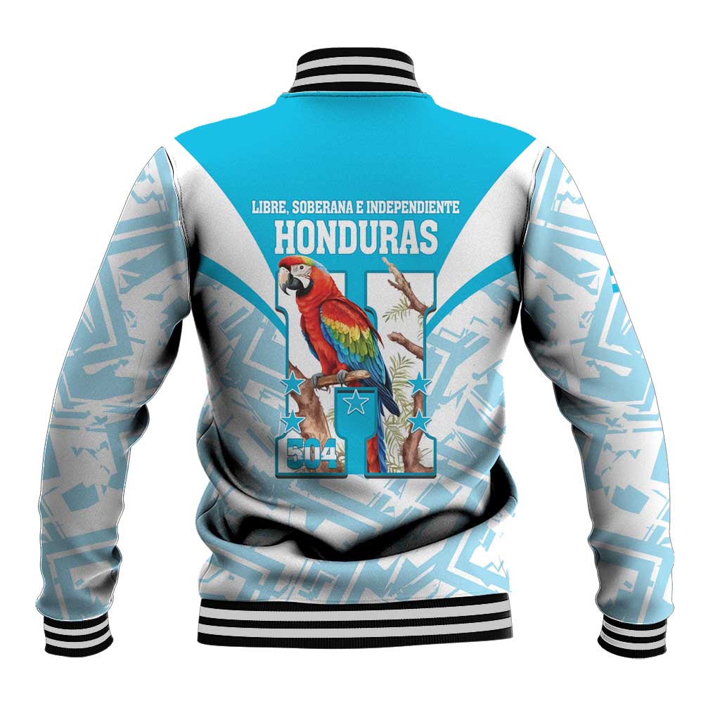 Honduras Independence Day Baseball Jacket 504 Proud Scarlet Macaw - Wonder Print Shop