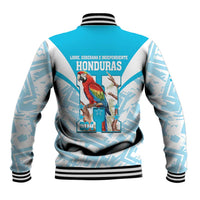 Honduras Independence Day Baseball Jacket 504 Proud Scarlet Macaw - Wonder Print Shop