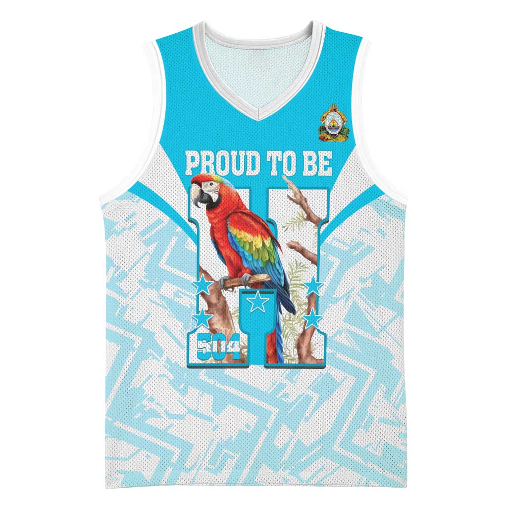 Honduras Independence Day Basketball Jersey 504 Proud Scarlet Macaw - Wonder Print Shop