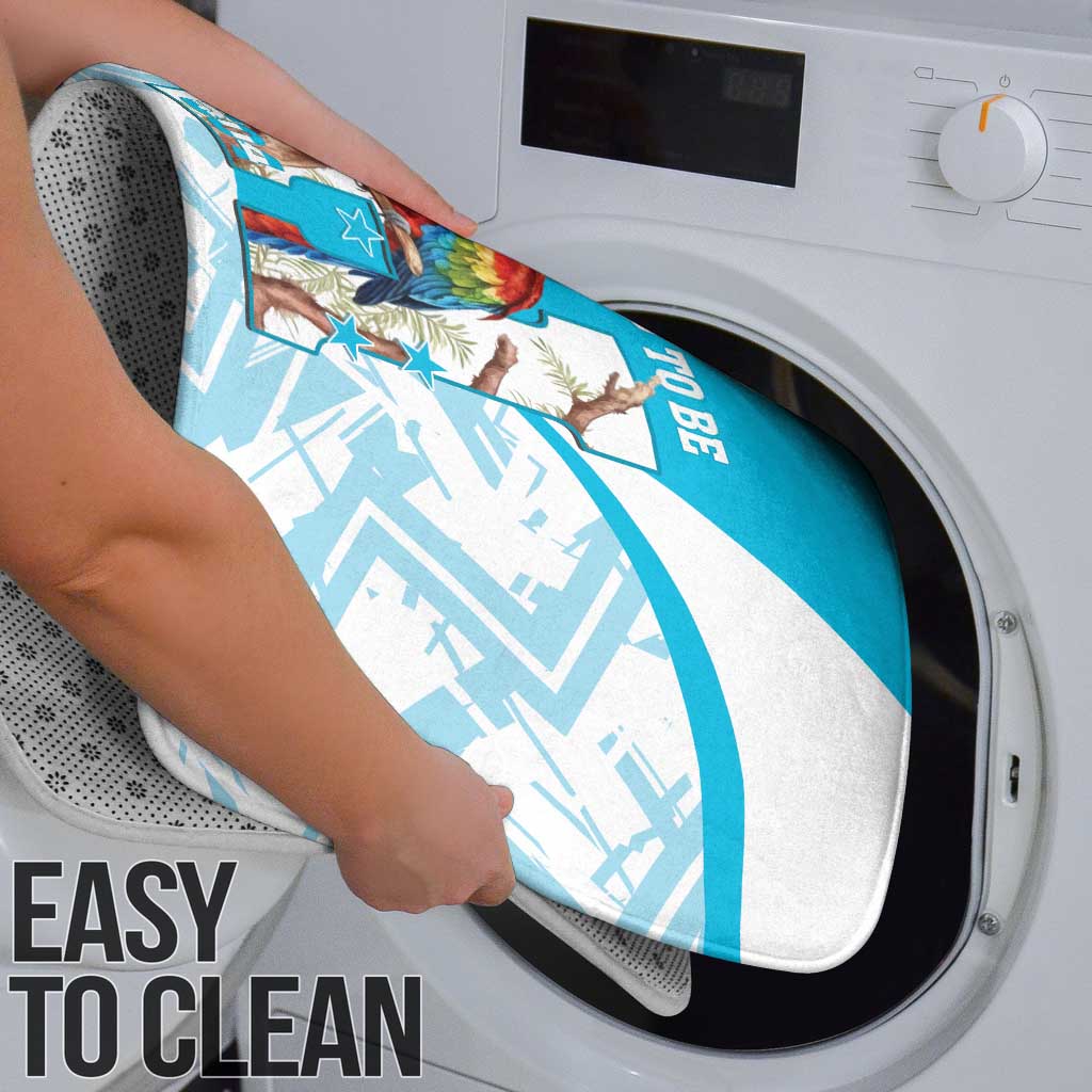 Honduras Independence Day Bathroom Set 504 Proud Scarlet Macaw - Wonder Print Shop