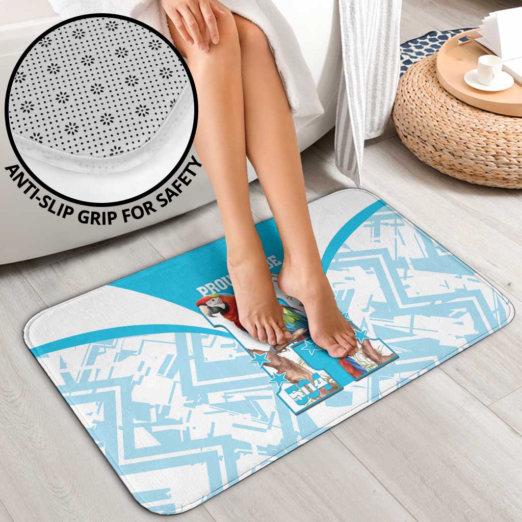 Honduras Independence Day Bathroom Set 504 Proud Scarlet Macaw - Wonder Print Shop