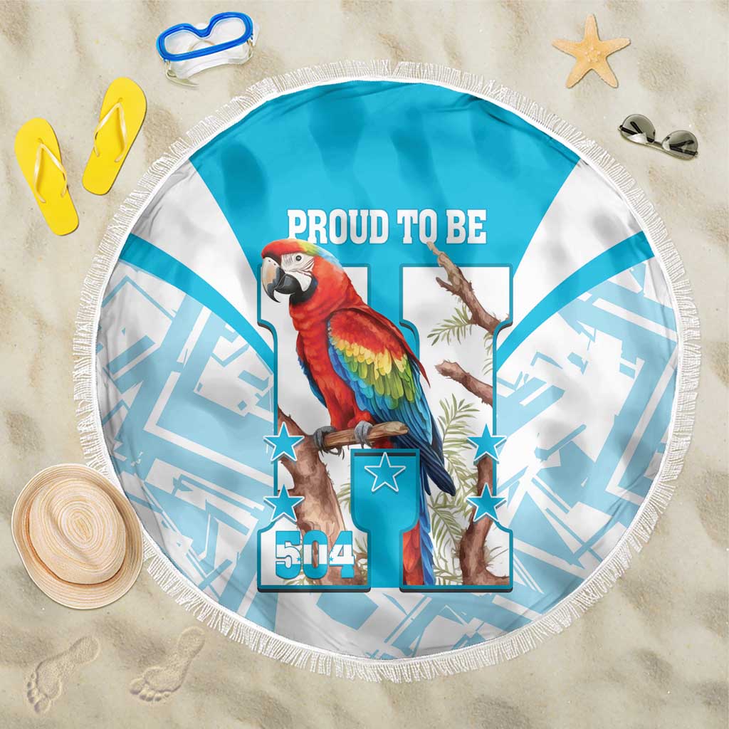 Honduras Independence Day Beach Blanket 504 Proud Scarlet Macaw - Wonder Print Shop