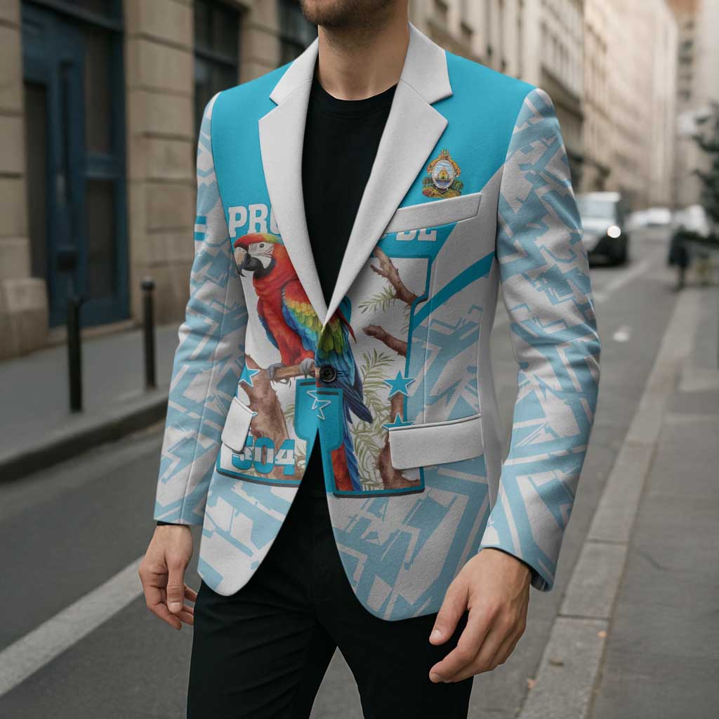 Honduras Independence Day Blazer 504 Proud Scarlet Macaw - Wonder Print Shop