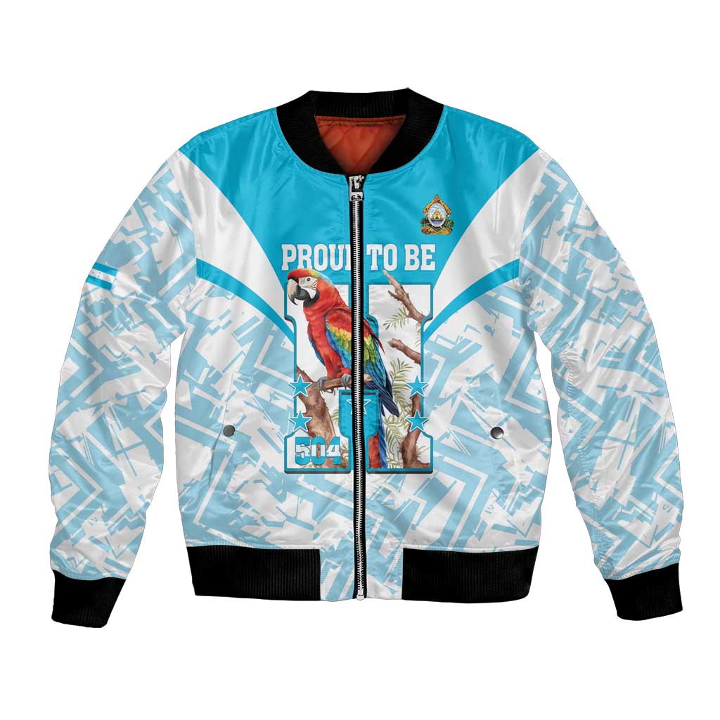 Honduras Independence Day Bomber Jacket 504 Proud Scarlet Macaw - Wonder Print Shop