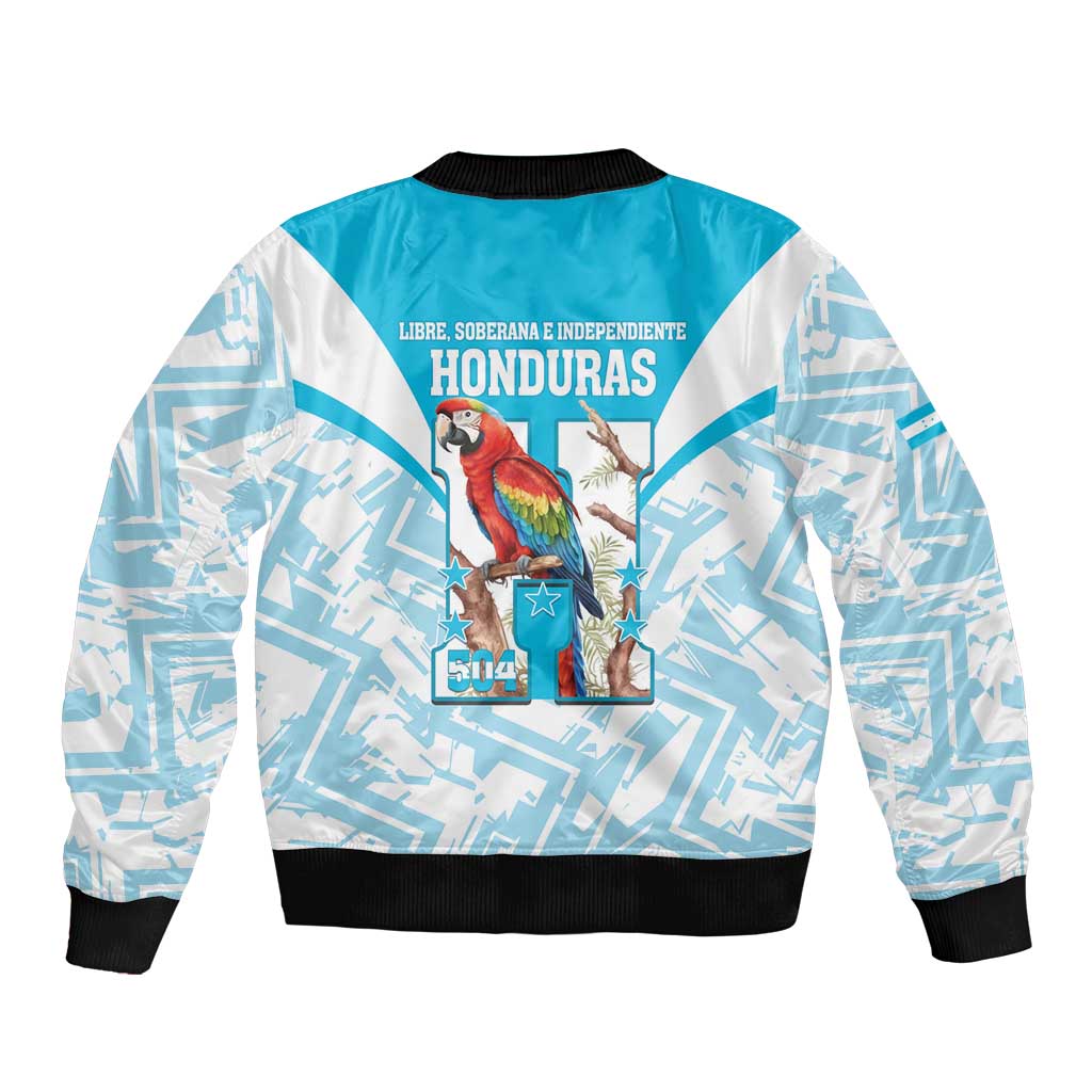 Honduras Independence Day Bomber Jacket 504 Proud Scarlet Macaw - Wonder Print Shop
