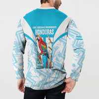 Honduras Independence Day Button Sweatshirt 504 Proud Scarlet Macaw - Wonder Print Shop