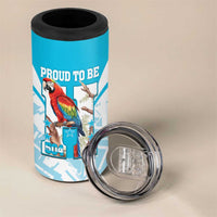 Honduras Independence Day 4 in 1 Can Cooler Tumbler 504 Proud Scarlet Macaw - Wonder Print Shop