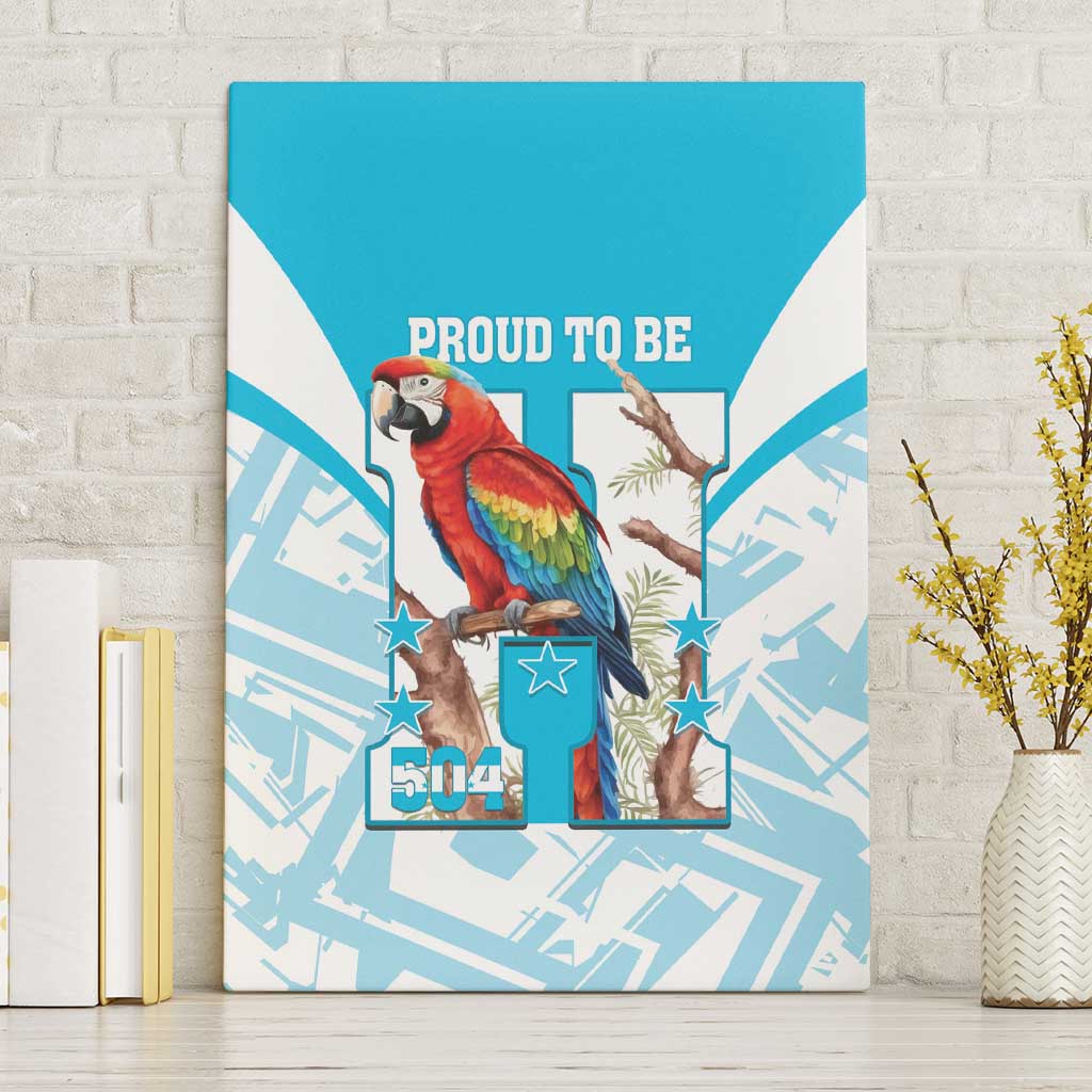 Honduras Independence Day Canvas Wall Art 504 Proud Scarlet Macaw - Wonder Print Shop