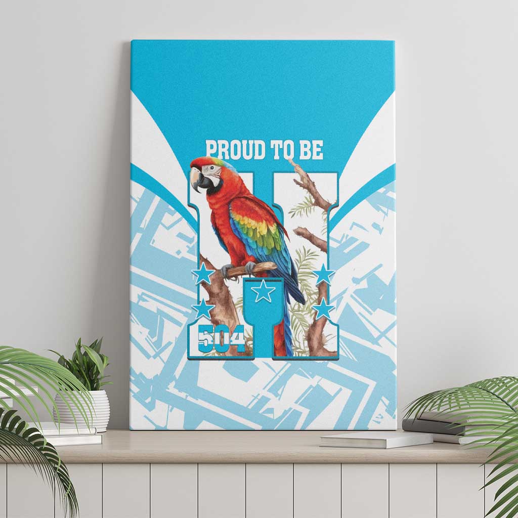 Honduras Independence Day Canvas Wall Art 504 Proud Scarlet Macaw - Wonder Print Shop