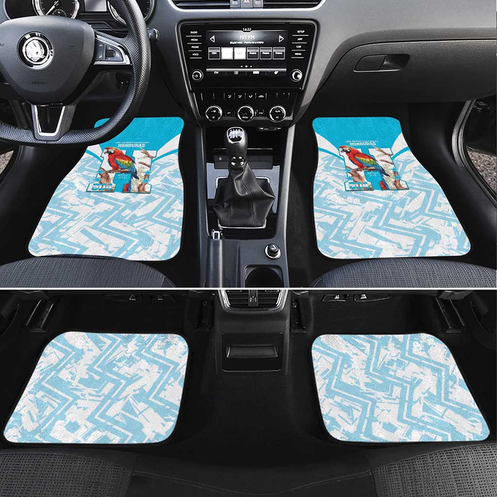 Honduras Independence Day Car Mats 504 Proud Scarlet Macaw - Wonder Print Shop