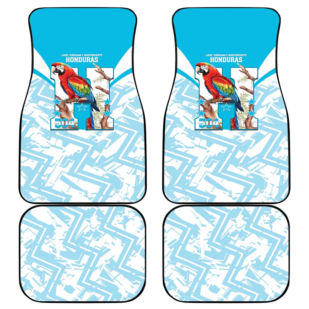 Honduras Independence Day Car Mats 504 Proud Scarlet Macaw - Wonder Print Shop