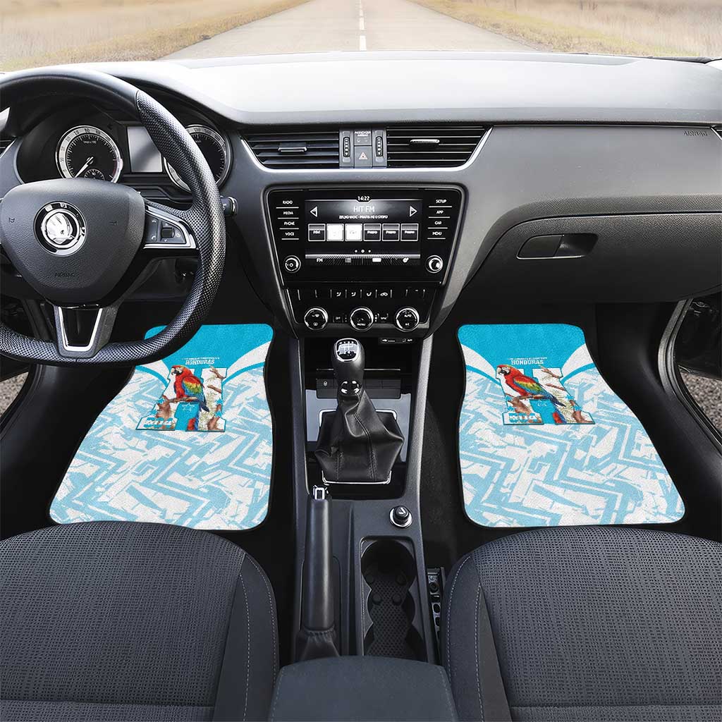 Honduras Independence Day Car Mats 504 Proud Scarlet Macaw - Wonder Print Shop