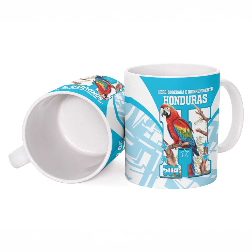 Honduras Independence Day Ceramic Mug 504 Proud Scarlet Macaw - Wonder Print Shop