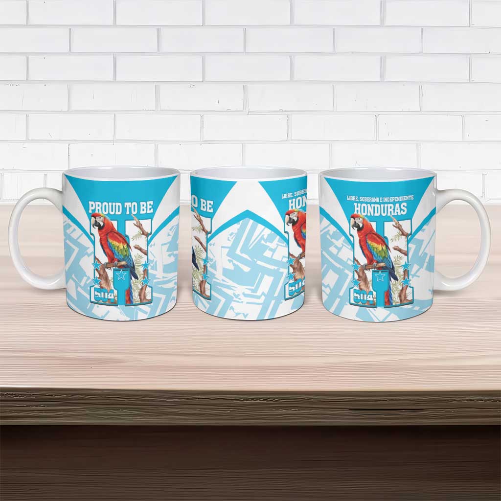 Honduras Independence Day Ceramic Mug 504 Proud Scarlet Macaw - Wonder Print Shop