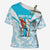 Honduras Independence Day Cross Shoulder Shirt 504 Proud Scarlet Macaw - Wonder Print Shop