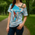 Honduras Independence Day Cross Shoulder Shirt 504 Proud Scarlet Macaw - Wonder Print Shop