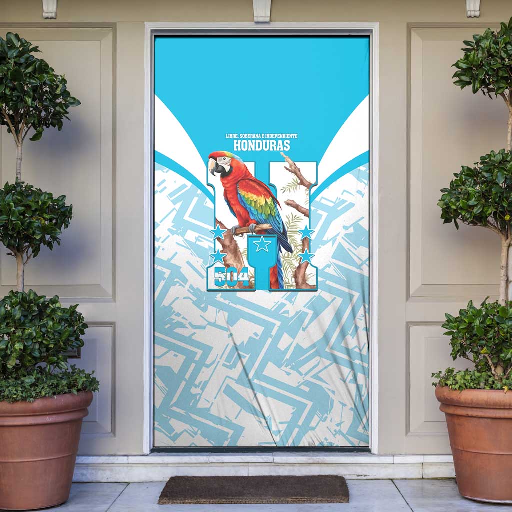 Honduras Independence Day Door Cover 504 Proud Scarlet Macaw - Wonder Print Shop