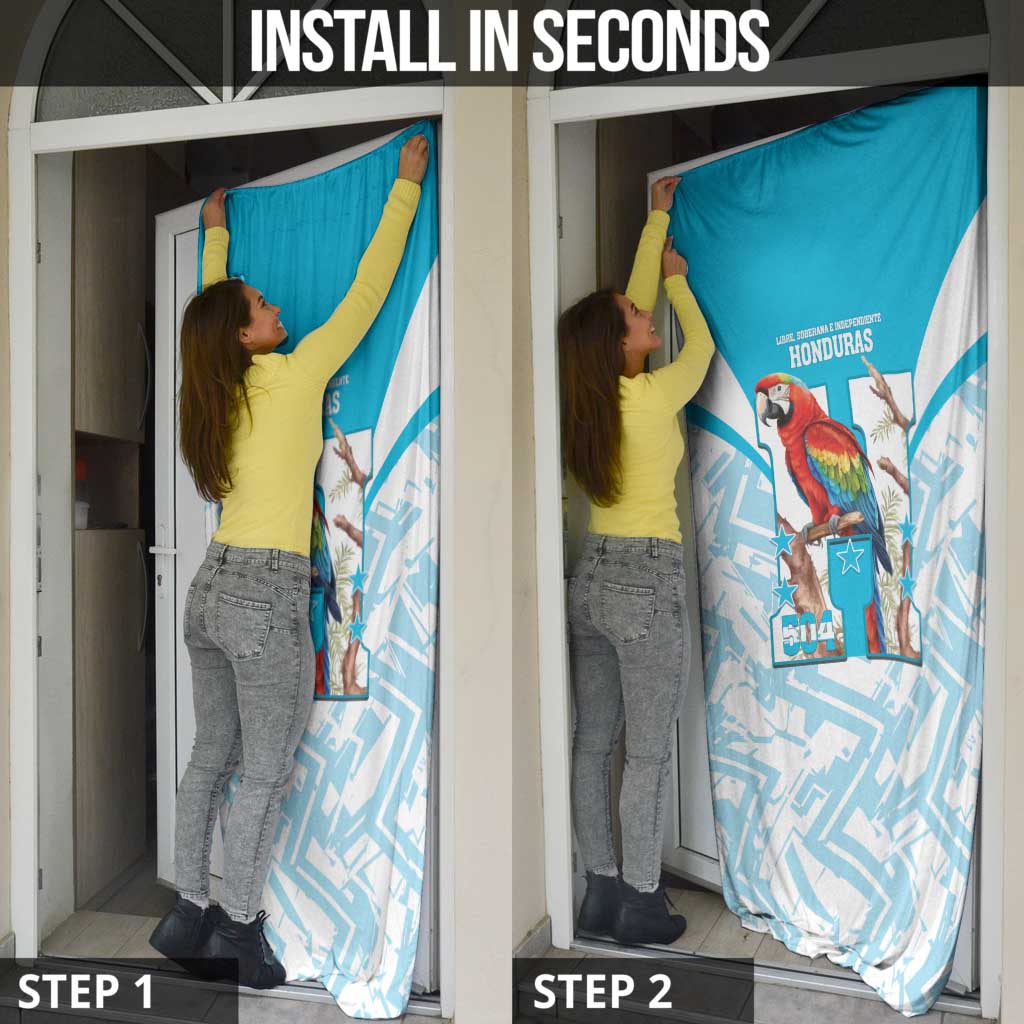 Honduras Independence Day Door Cover 504 Proud Scarlet Macaw - Wonder Print Shop