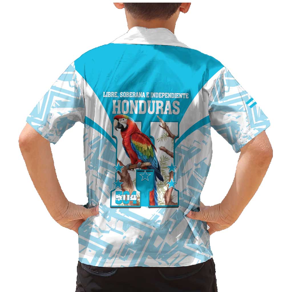 Honduras Independence Day Family Matching Mermaid Dress and Hawaiian Shirt 504 Proud Scarlet Macaw - Wonder Print Shop