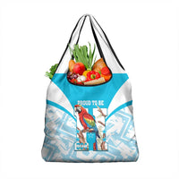 Honduras Independence Day Grocery Bag 504 Proud Scarlet Macaw - Wonder Print Shop