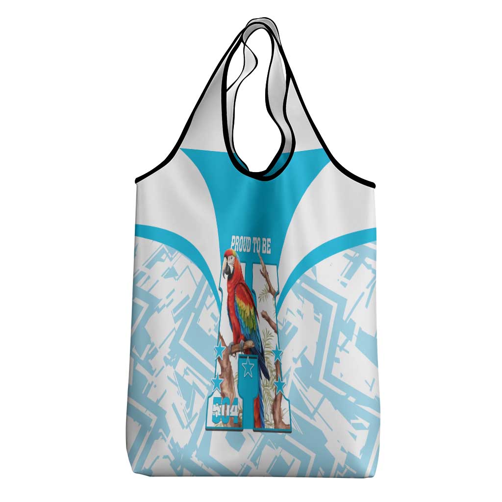 Honduras Independence Day Grocery Bag 504 Proud Scarlet Macaw - Wonder Print Shop