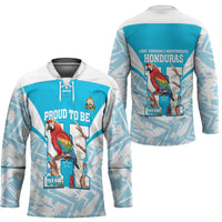 Honduras Independence Day Hockey Jersey 504 Proud Scarlet Macaw - Wonder Print Shop