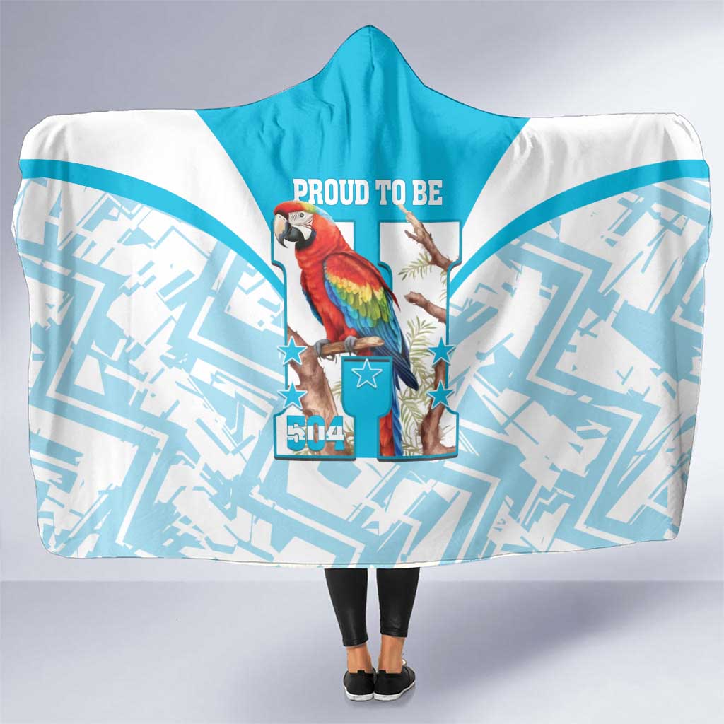 Honduras Independence Day Hooded Blanket 504 Proud Scarlet Macaw - Wonder Print Shop