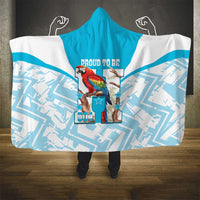 Honduras Independence Day Hooded Blanket 504 Proud Scarlet Macaw - Wonder Print Shop