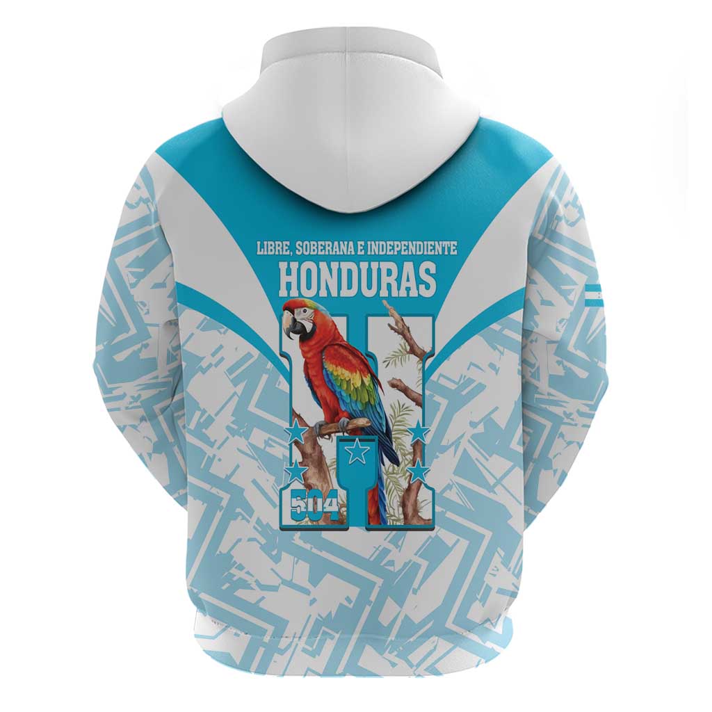 Honduras Independence Day Hoodie 504 Proud Scarlet Macaw - Wonder Print Shop
