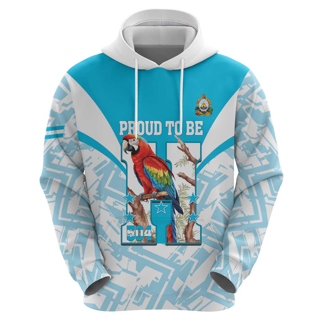 Honduras Independence Day Hoodie 504 Proud Scarlet Macaw - Wonder Print Shop