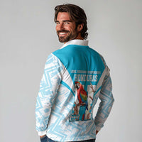 Honduras Independence Day Long Sleeve Polo Shirt 504 Proud Scarlet Macaw - Wonder Print Shop