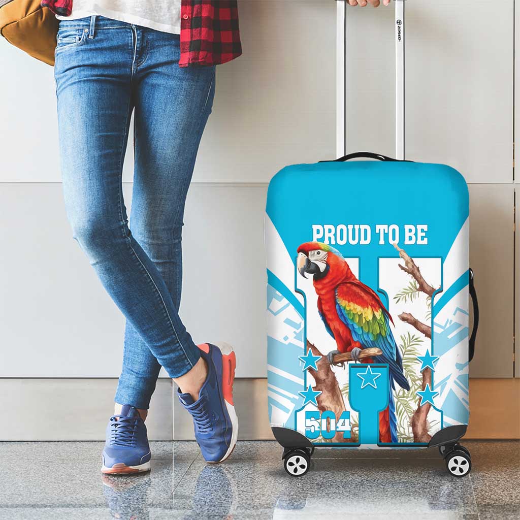 Honduras Independence Day Luggage Cover 504 Proud Scarlet Macaw - Wonder Print Shop