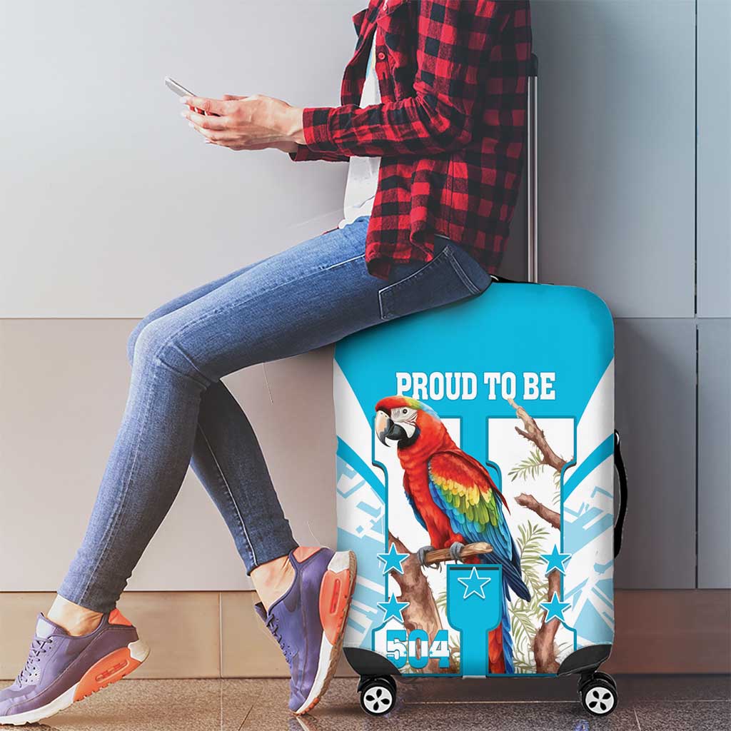 Honduras Independence Day Luggage Cover 504 Proud Scarlet Macaw - Wonder Print Shop