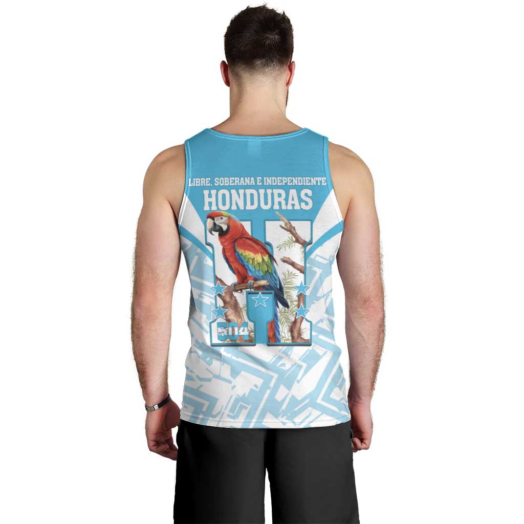 Honduras Independence Day Men Tank Top 504 Proud Scarlet Macaw - Wonder Print Shop
