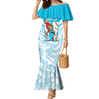 Honduras Independence Day Mermaid Dress 504 Proud Scarlet Macaw - Wonder Print Shop