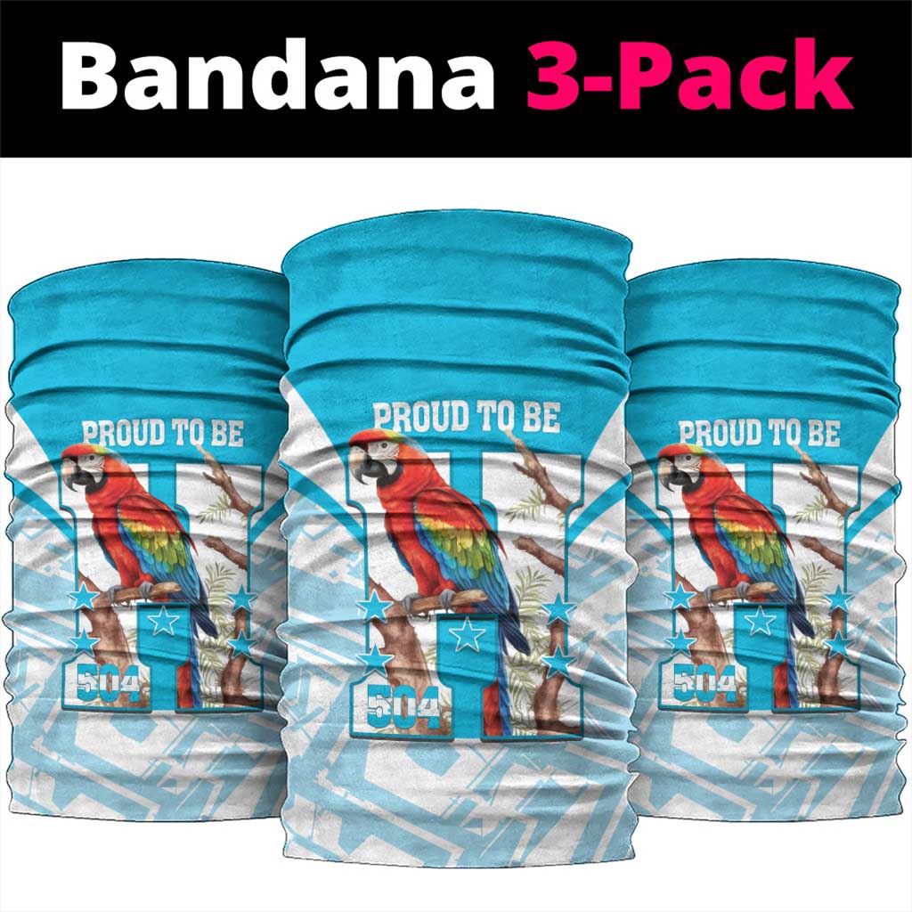 Honduras Independence Day Neck Gaiter 504 Proud Scarlet Macaw - Wonder Print Shop