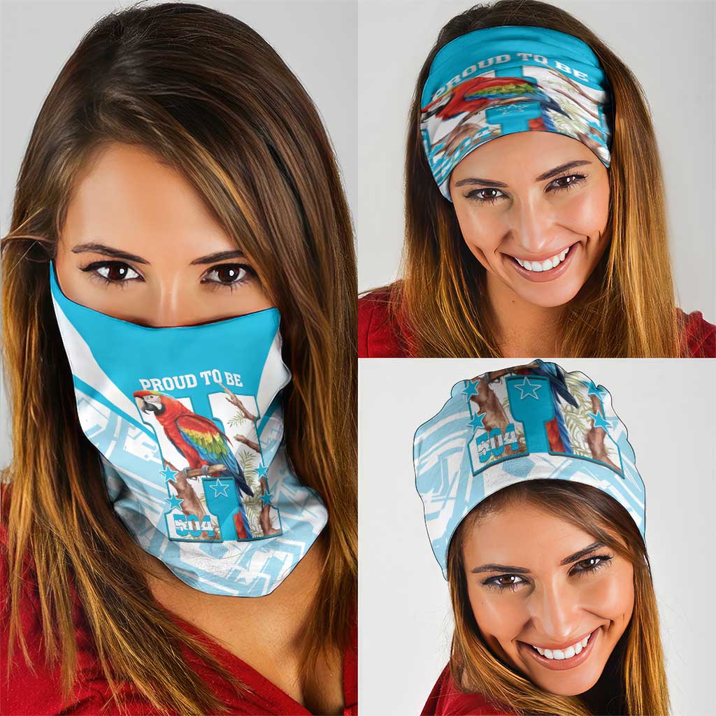 Honduras Independence Day Neck Gaiter 504 Proud Scarlet Macaw - Wonder Print Shop