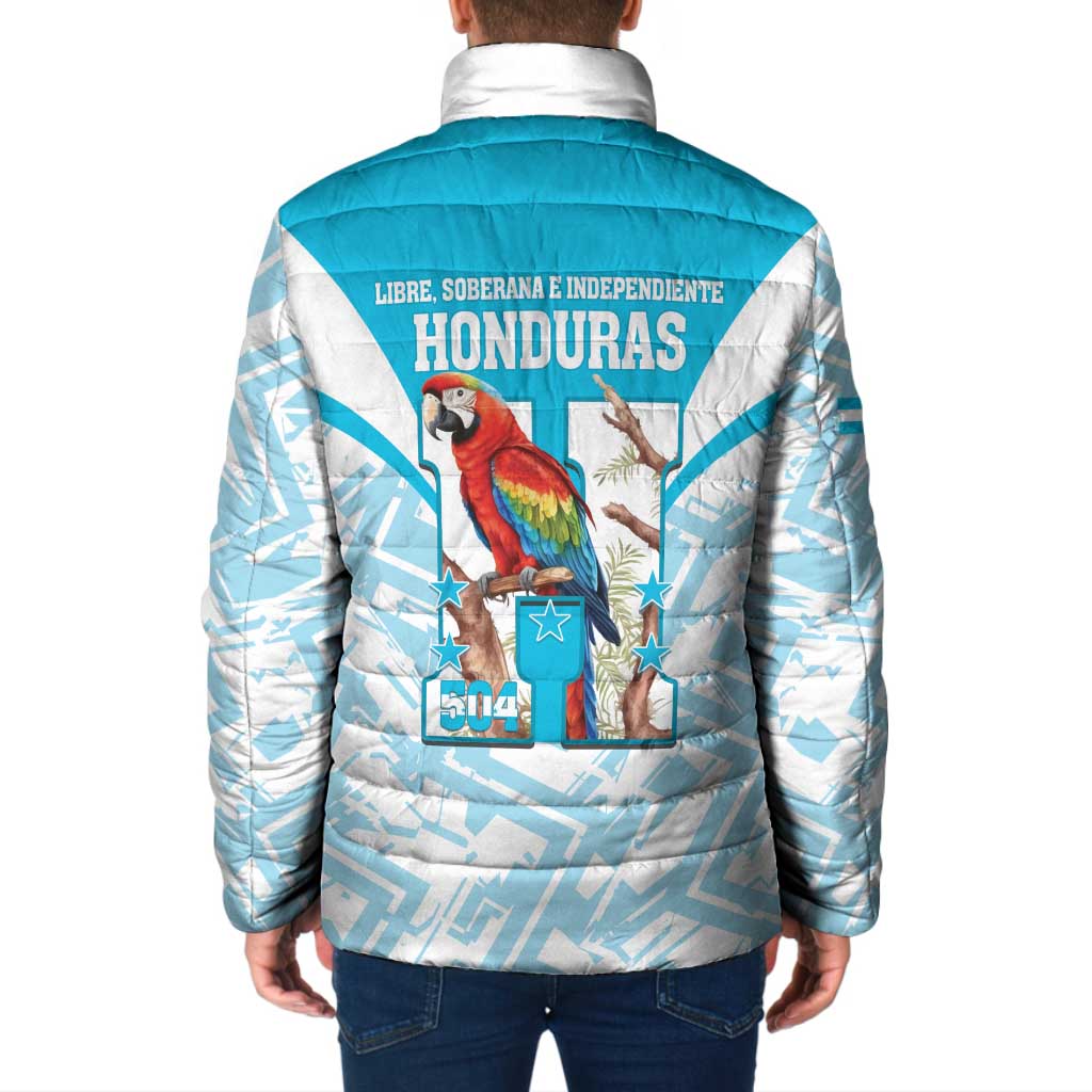 Honduras Independence Day Padded Jacket 504 Proud Scarlet Macaw - Wonder Print Shop