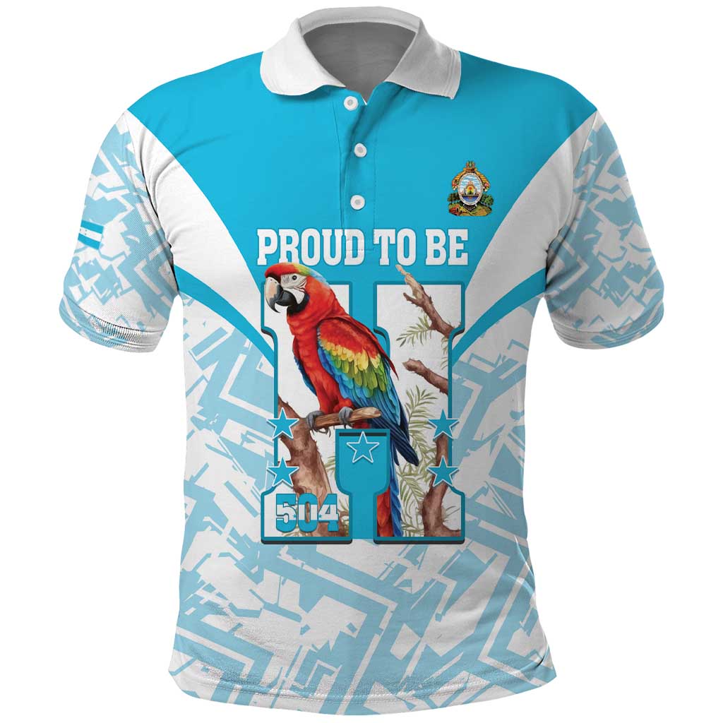 Honduras Independence Day Polo Shirt 504 Proud Scarlet Macaw - Wonder Print Shop