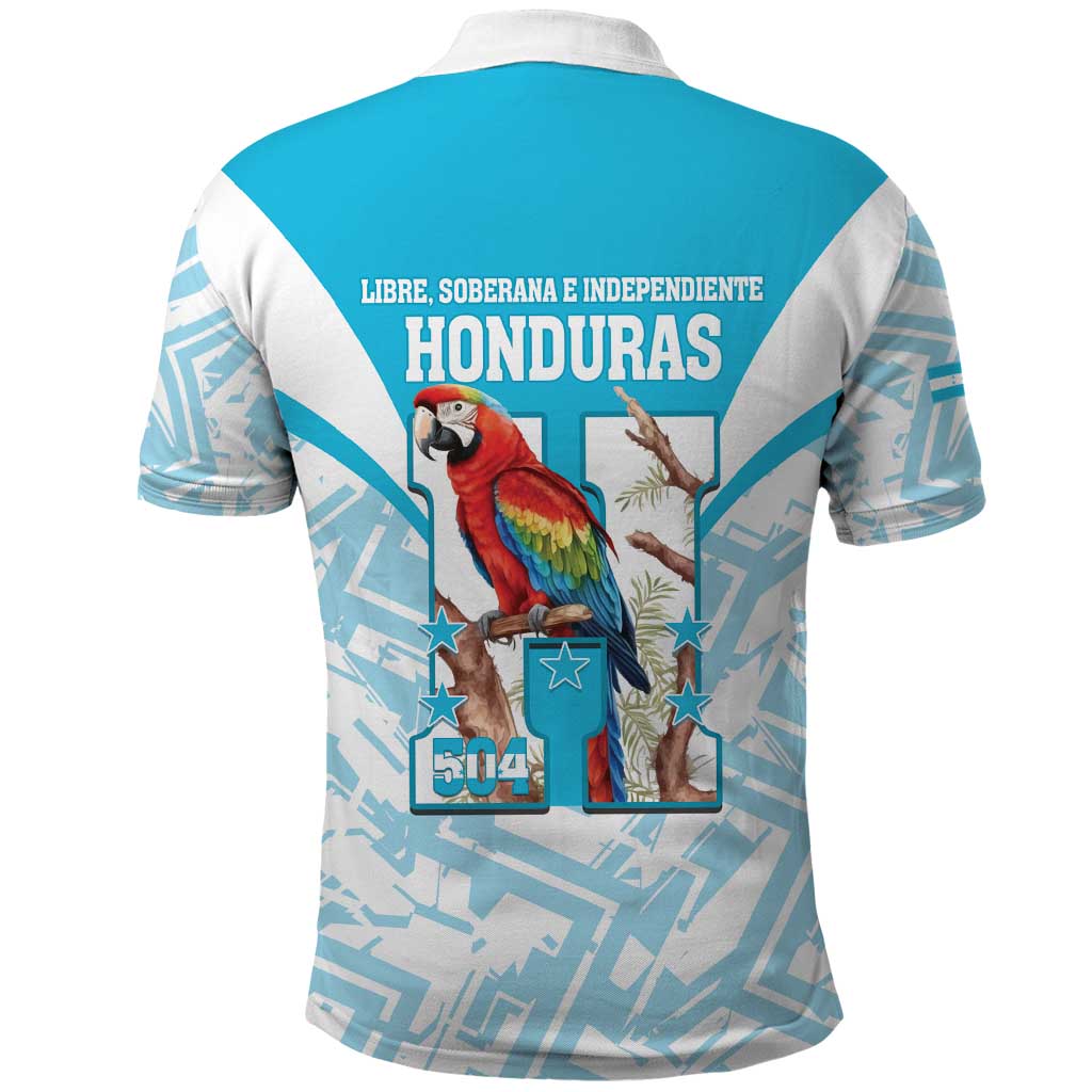 Honduras Independence Day Polo Shirt 504 Proud Scarlet Macaw - Wonder Print Shop