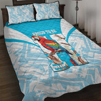 Honduras Independence Day Quilt Bed Set 504 Proud Scarlet Macaw - Wonder Print Shop