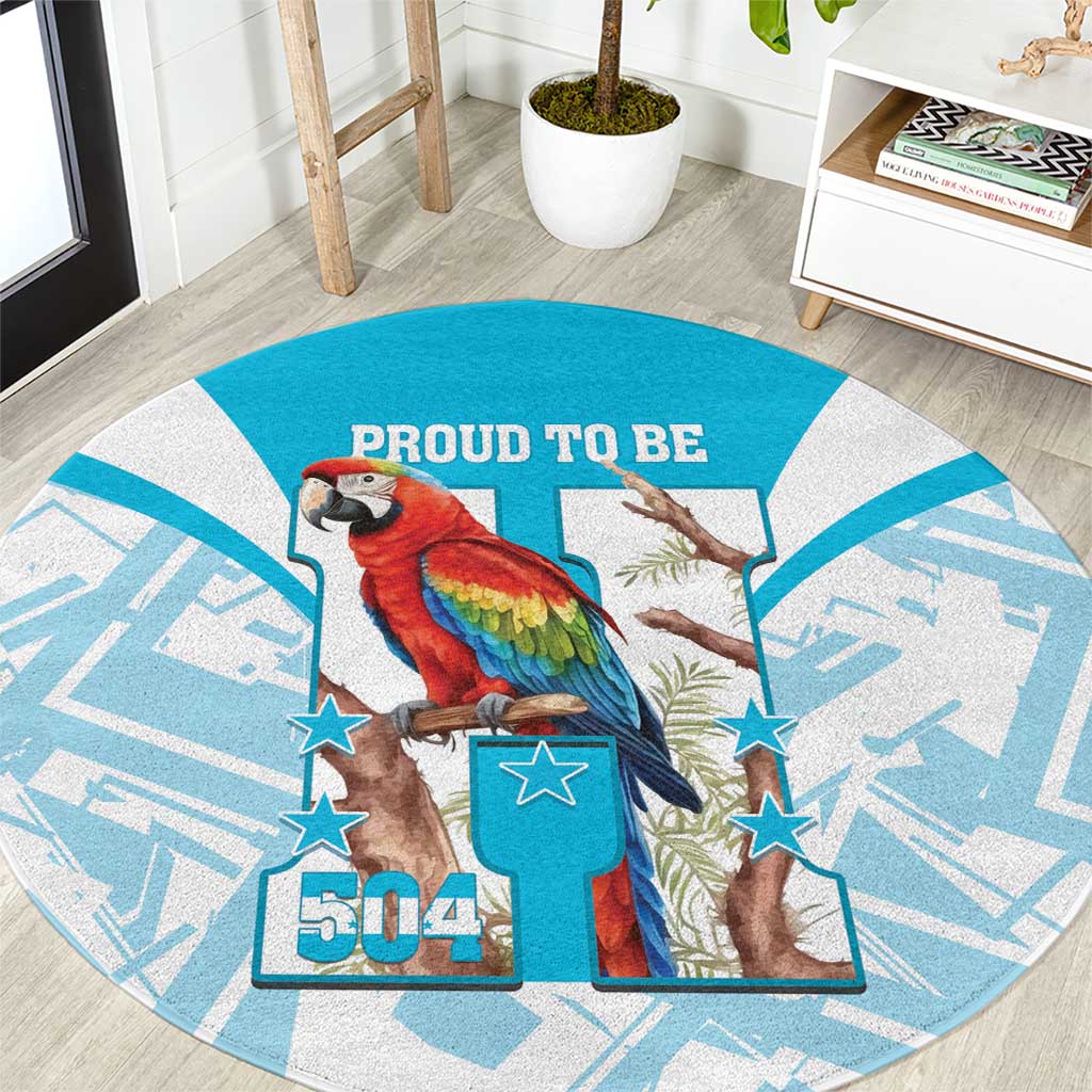 Honduras Independence Day Round Carpet 504 Proud Scarlet Macaw - Wonder Print Shop