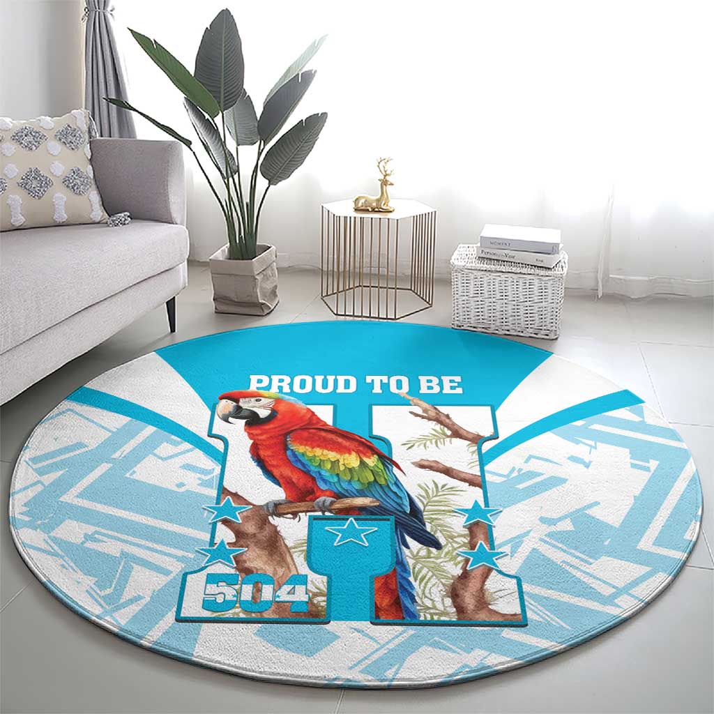 Honduras Independence Day Round Carpet 504 Proud Scarlet Macaw - Wonder Print Shop